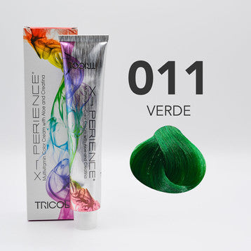 Tricol Xperience – Permanent Hair Dye – 011 – Green – 100 ml
