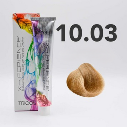 Tricol Xperience - Permanent Hair Dye - 10.03 - 24K Golden Blonde - 100 ml
