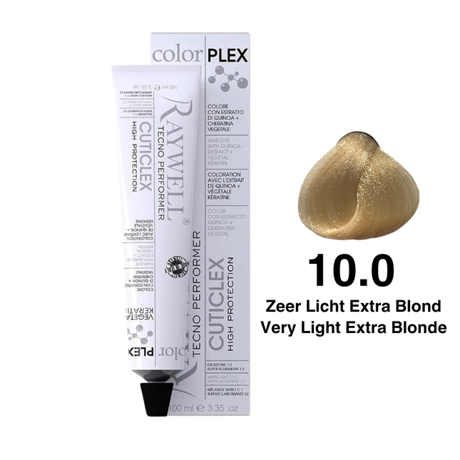 Raywell ColorPlex - Permanent Hair Dye - 10.0 - Very Light Extra Blonde - 100 ml