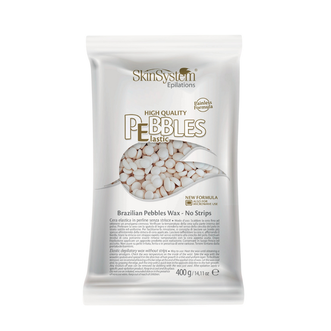 SkinSystem Pebbles Hair Removal Wax - Vanilla Cream 400g