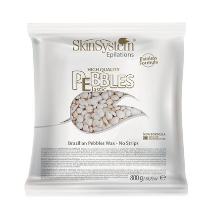 SkinSystem Pebbles Hair Removal Wax - Vanilla Cream 800g