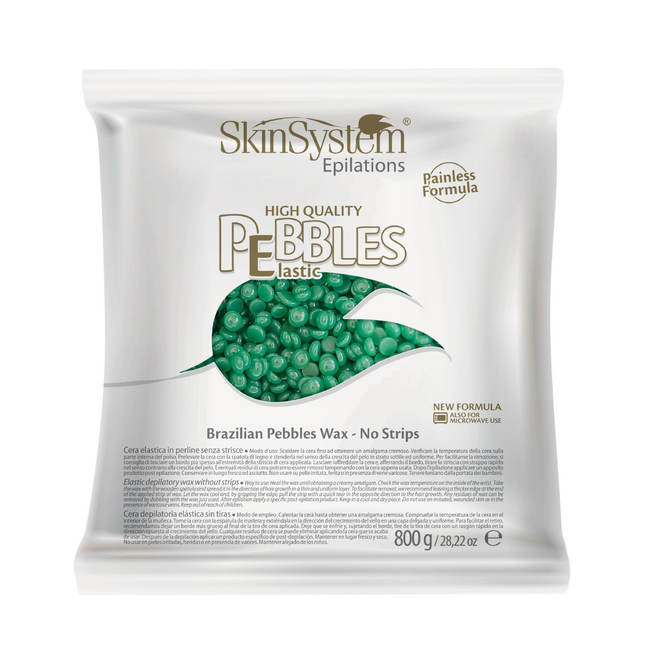 SkinSystem Pebbles Hair Removal Wax - Chlorophyll Cream 800g
