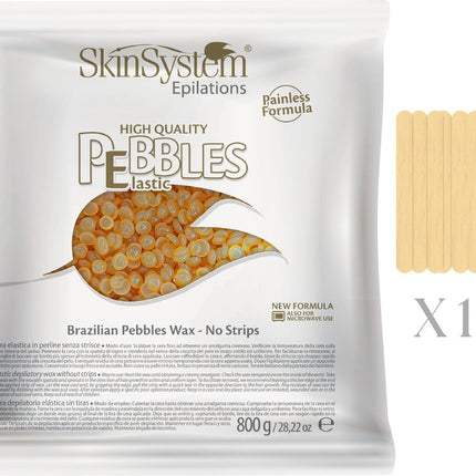 SkinSystem Pebbles Depilatory Wax - Honey Cream 800g