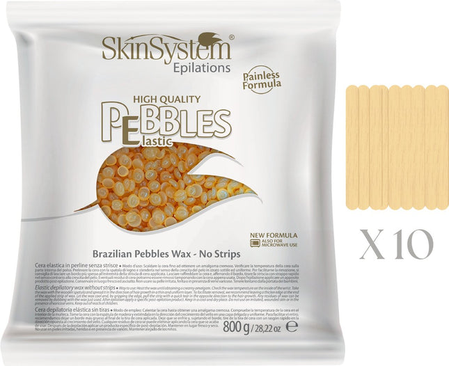 SkinSystem Pebbles Depilatory Wax - Honey Cream 800g