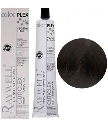 Raywell ColorPlex - Permanent Hair Dye - 5.0 - Light Brown - 100 ml