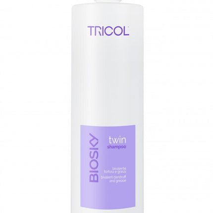 TRICOL - BIOSKY Twin Purifying Shampoo for oily hair and dandruff 1000ml 