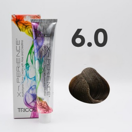 Tricol Xperience - Permanent Hair Dye - 6.0 - Dark Blonde - 100 ml