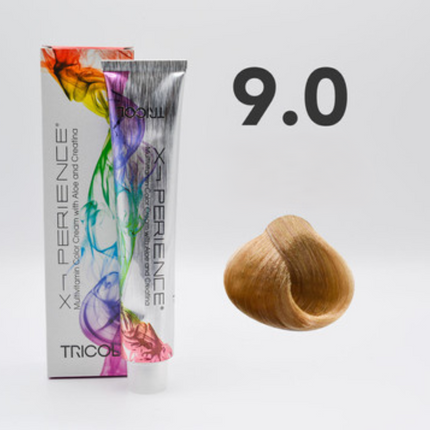Tricol Xperience - Permanent Hair Dye - 9.0 - Very Light Blonde Intensive - 100 ml