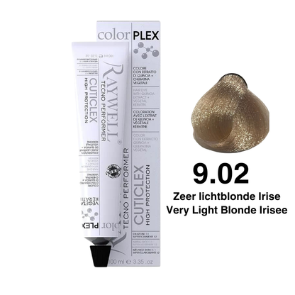 Raywell ColorPlex - Permanent Hair Dye - 9.02 - Very Light Blonde Irise - 100 ml