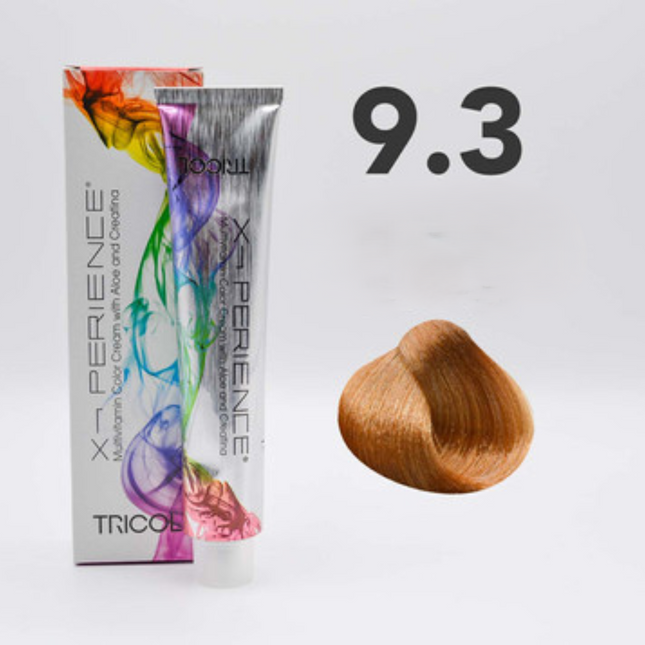 Tricol Xperience - Permanent Hair Dye - 9.3 - Light Golden Blonde - 100 ml