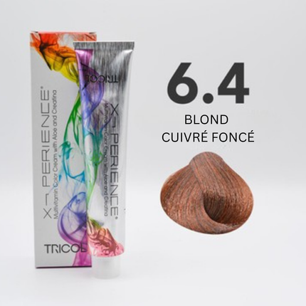 Tricol Xperience - Permanent Hair Dye - 6.4 - DARK COPPER BLONDE - 100 ml