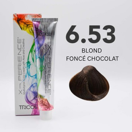 Tricol Xperience - Permanente Haarkleuring - 6.53 - DONKER CHOCOLADE BLOND - 100 ml