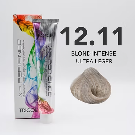 Tricol Xperience – Permanent Hair Dye – 12.11 – Intense Ultra Light Blonde – 100 ml