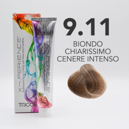 Tricol Xperience - Permanente Haarkleuring - 9.11 - ZEER LICHT INTENS ASBLOND - 100 ml