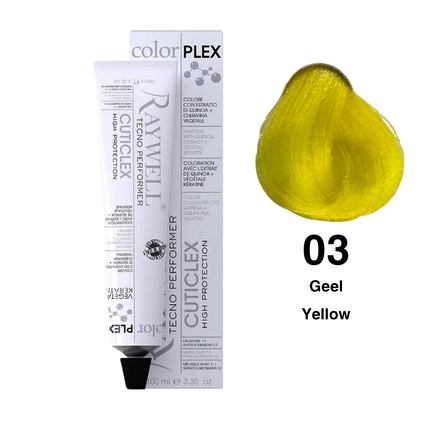 Raywell ColorPlex - Permanent Hair Dye - 03 - Yellow - 100 ml