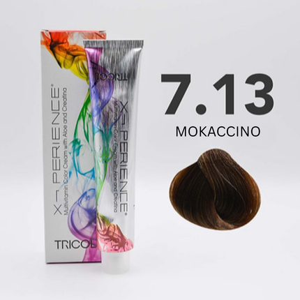 Tricol Xperience - Permanent Hair Dye - 7.13 - MOKACCINO - 100 ml