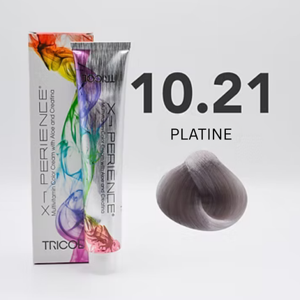 Tricol Xperience – Permanent Hair Dye – 10.21 – Platinum – 100 ml