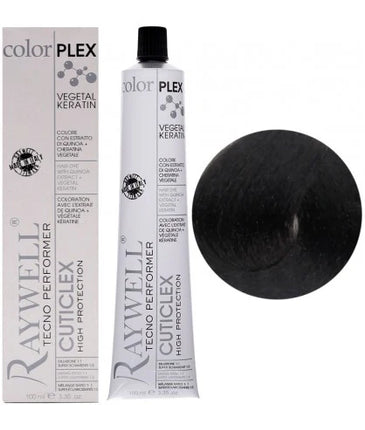 Raywell ColorPlex - Permanent Hair Dye - 4.0 - Chestnut - 100 ml 