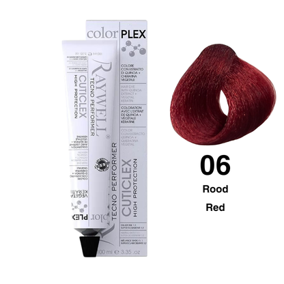 Raywell ColorPlex - Permanent Hair Dye - 06 - Red - 100 ml