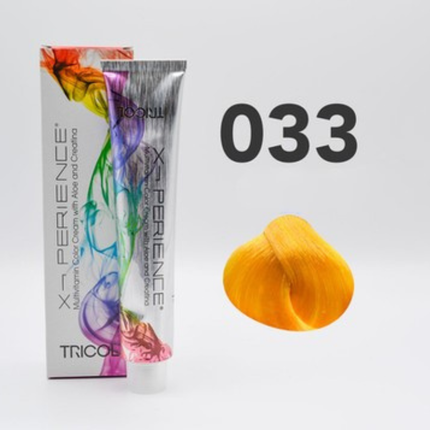 Tricol Xperience - Permanent Hair Dye - 033 - Yellow - 100 ml