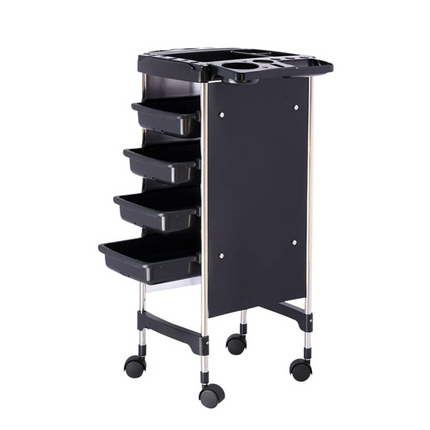 Time Apollo Professional Trolley – 4 Drawers and Mobile Wheels - for Hairdressers and Barbers