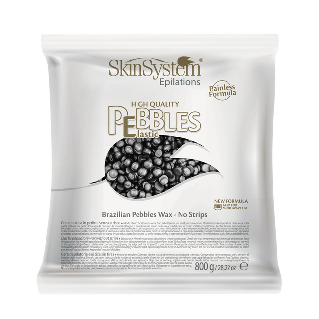 SkinSystem Pebbles Hair Removal Wax - Black Cream 800g